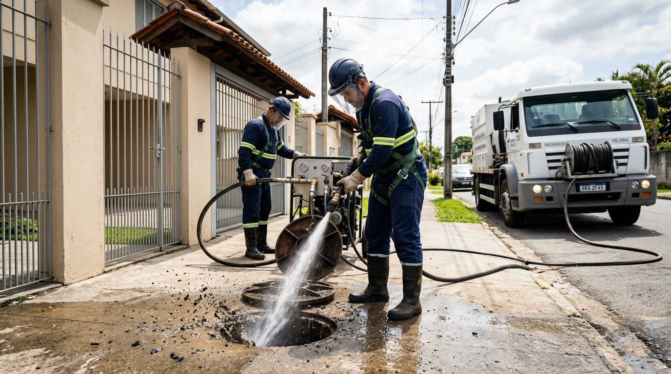 Hidrojateamento em Aracaju-SE