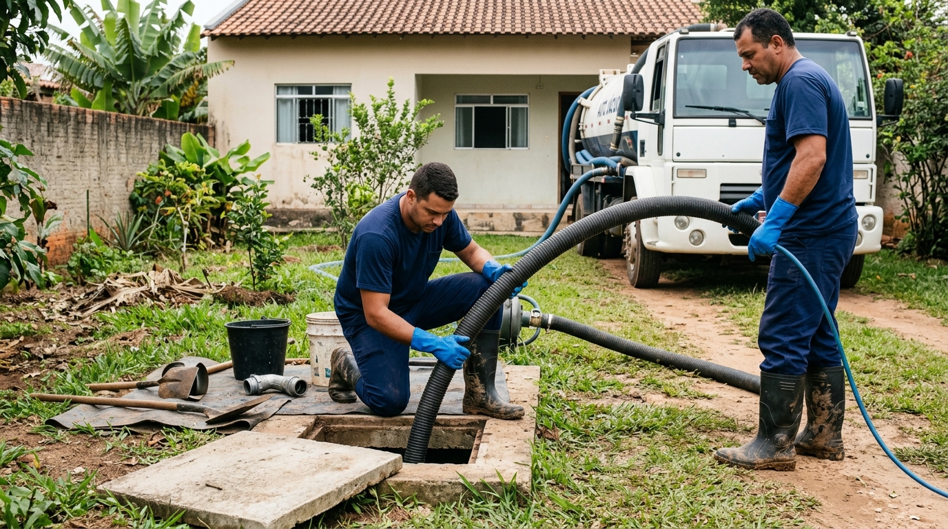 Esgotamento de fossa em Aracaju-SE